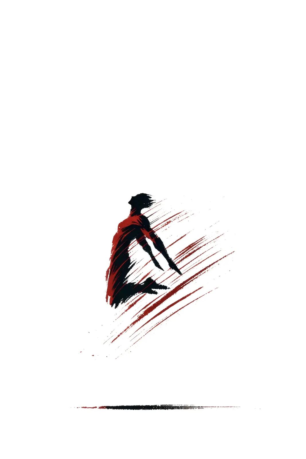 Red Fall from Black & Light