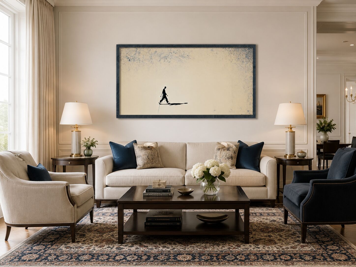 Black & Light artwork in a private interior