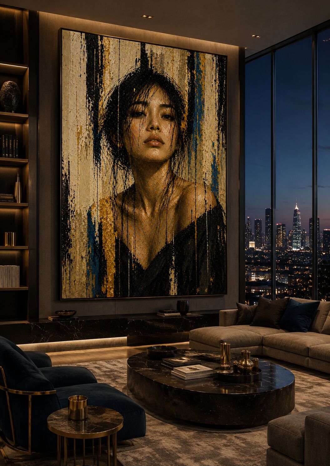 Meyer Vault portrait work in a residence