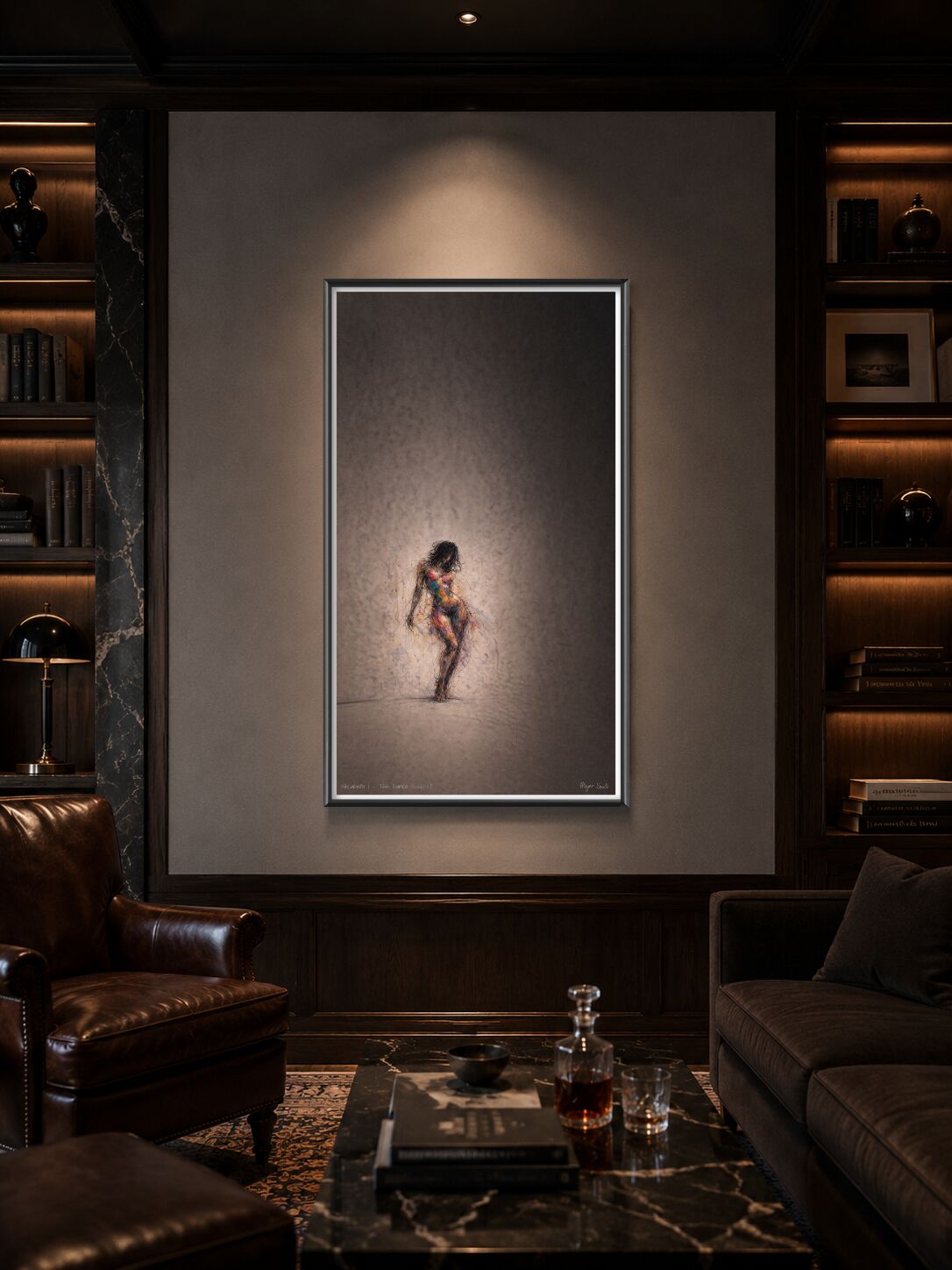 Figurative work in a private interior