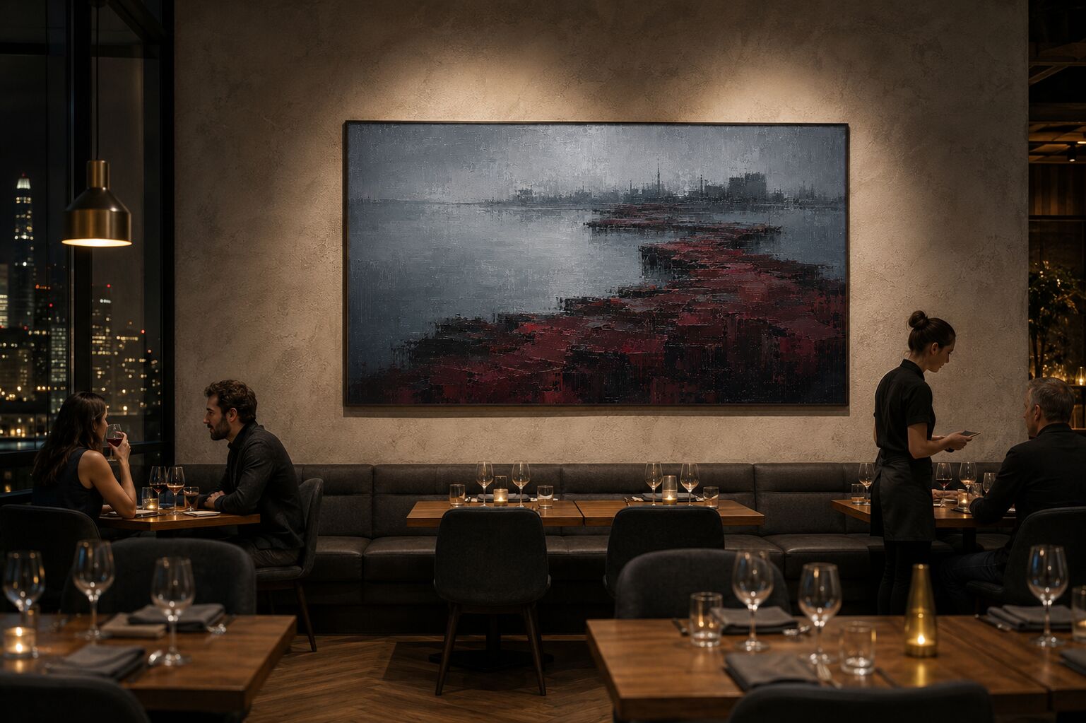 Horizons in a hospitality interior